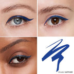 OFIR Eye Edge Liquid Eyeliner Pen | Waterproof Ultra Matte Formula, Soft Tip for Precise Application | Smudge Proof Eyeliner with Easy Flow Design | 0.04 Fl Oz (Sapphire - Navy)