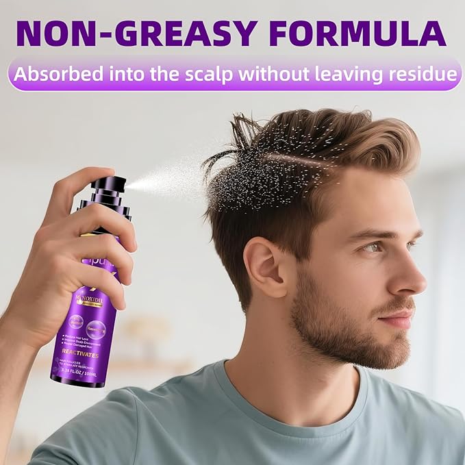 5% Minoxidil for Men and Women Hair Growth Products, Biotin Serum with Rosemary for Hair Regrowth Treatment, Minoxidil Spray Extra Strength Hair Loss Solution, Clinically Proven to Regrow Thicker