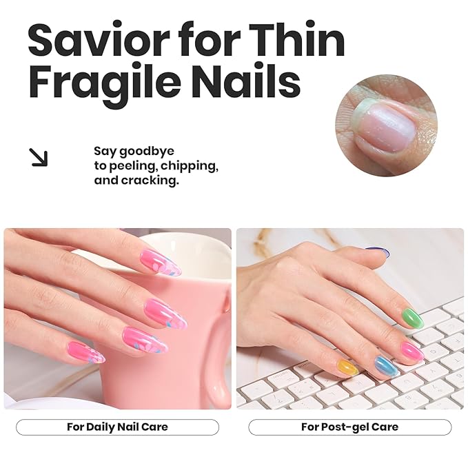 Beetles Neon Nail polish Set, 6 Jelly Colors Bright Rainbow Nail Polish Kit Quick Dry Finger Nail Polish Glossy Shine Nail Lacquer Polish Long Lasting Gifts for Women