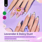 beetles Gel Nail Polish Set - 40 Pcs 36 Colors Nail Polish Kit Pink Red Green Blue Color Gel with Base&Glossy Matte Top Coat UV LED Petal Symphony Collection Nail Art Christmas Gifts for Women