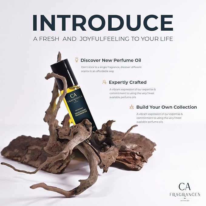 CA Fragrances Impression of Aventus, Perfume Oil, Pure Body Fragrance Oil for Men Alcohol Free, Long-Lasting Scent 10ml Roll-On Travel Size