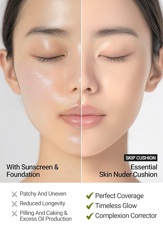 JUNG SAEM MOOL [ SPF ] Essential Skin Nuder Cushion (21 Medium) | Refill Not Included (0.49 Fl Oz) | SPF50 Broad Spectrum | Natural Finish | Makeup Artist Brand