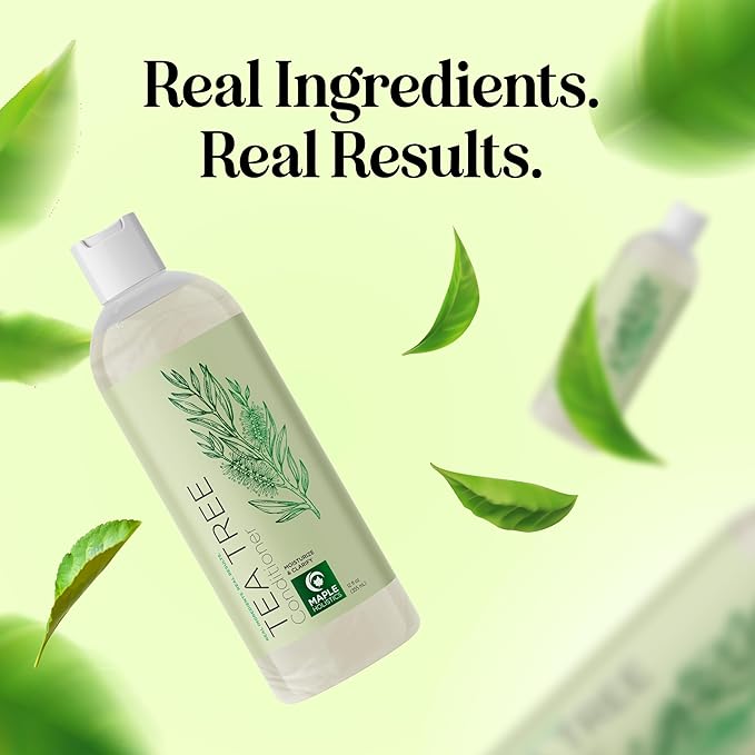 Tea Tree Conditioner for Dry Hair - Tea Tree Oil Conditioner for Damaged Dry Hair and Cleansing Conditioner for Dry Scalp Care - Sulfate Free Conditioner with Nourishing Tea Tree Oil for Hair Care