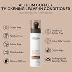 ALFHEIM Coffee+ Thickening Leave-In Conditioner | Biotin & Caffeine for Hair Growth & Strength | Lightweight, Nourishing & Volumizing Spray | Sulfate-Free, Paraben-Free | 5.4 oz