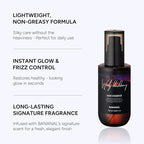 2-in-1 Korean Hair Perfume Oil & Serum with Moroccan Argan Oil & 12 Amino Acids for Dry, Damaged, Glass Hair Shine & Frizz-Control – Paraben & Alcohol-Free – Woody Blackberry – 100ml / 3.38 fl oz