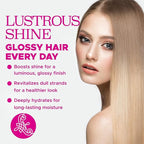 Luseta Glossy Pearl Shampoo for Smoothing and Nourishing Frizzy, Moisturizing Shampoo with Pearl Extract, Awakening shine for Dull hair 16.9 fl.oz.