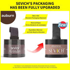 Sevich Hairline Powder - Root Touch Up Instantly Hair Color for Thinning Gray Coverage - Bald Spot Concealing Hair Powder for Women & Men - 48Hour Waterproof & Sweatproof - Auburn