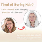 White Hair Spray Color Temporary, Hair Color Spray 1-Day Hair Dye Colored for Kids Women Men, Hair Wax Color Washable, Hair Paint Halloween Fast-Drying 4.06 Fl Oz