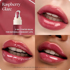 Nature Republic Honey Melting Lip Butter Balm – Moisturizing Tinted Plumping Lip Balm with Peptides, for Sheer & Glossy, Fuller-Looking Lips, Stocking Stuffers (RASPBERRY GLAZE)