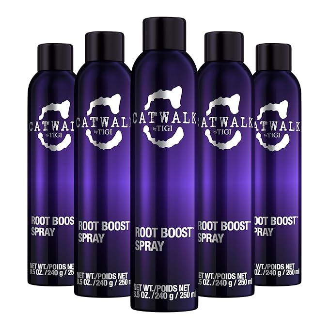 TIGI Catwalk Root Boost Spray Foam - Directional Mousse for All Hair Types - For Lift & Texture - For All Hair Types - Finish on Wet Hair & Blow Dry - Premium Hair Care Products - 8.5 oz (5 Pack)
