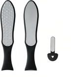 3 in 1 Large Size Durable Foot File Callus Remover (1 Pc) with Double Sided Stainless Heel Scraper for Cracked Heels, Pedicure Tools for Feet Ped Egg for Feet with Coarse and Fine Sides.