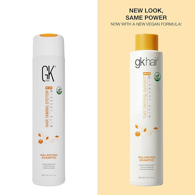 GK HAIR Balancing Shampoo Cleanses and Removes Buildup with Keratin Treatment For Oily Control Flaky Itchy Dry Scalp Thinning nourishing Hair Sulfate Free Women and Men – 10.1 Ounce