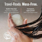 Peppermint Breeze Conditioner Bar, Vegan Solid Hair Conditioner for Oily Hair, Dandruff & Psoriasis, with Refreshing Peppermint, Zero Waste, Travel-Friendly