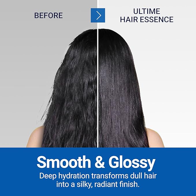 SOOO Ultime Hair Essence – Lightweight K-Beauty Hair Serum from Seoul | Silicone-Free, Botanical Oil Formula, Healthy Glow & Smooth Finish