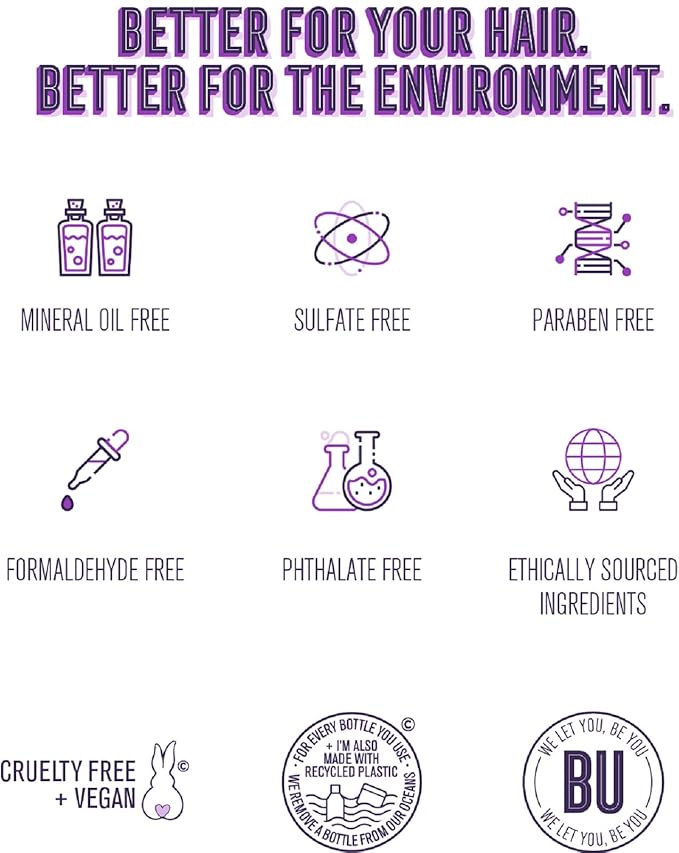 BOLD UNIQ Purple Hair Mask For Blonde, Platinum, Bleached, Silver, Gray, Ash & Brassy Hair & Purple Leave-in Conditioner - Remove Yellow Tones, Reduce Brassiness and Condition Dry, Damaged Hair