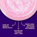 UNICORN SNOT Holographic Face Glitter & Body Glitter Gel | Holiday Glitter Makeup: Stocking Stuffers & Christmas Gift | Hair Glitter, Vegan & Cruelty-Free, 1.7 oz 3-Pack (Flamingo/UV/Bling)