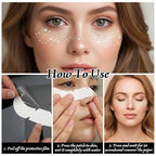 Face Glitter Freckles, 12 Pcs Silver Temporary Face Tattoos Stickers Waterproof Sparkle Face Speckles Makeup Patches Cute Body Temporary Tattoo Rave Accessories for Women Music Festival Accessories