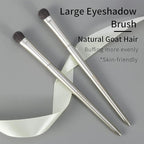 Natural Goat Hair Eye Shadow Brush by ENZO KEN, Large Smudge Eyeshadow Brush, Shader Eye Shadow Brush, Eye Shader Brush, Single Eyeshadow Brush, Eye Brushes, Eyeshadow Blending Brush. (Gold, E203L)