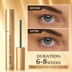 Eyelash Growth Serum with Advanced Formula: Rapid Eye Lash Enhancing Serum for Eyelash and Eyebrow Growth in 3-4 Weeks - Boost Longer Thicker and Fuller Lashes (3ML)