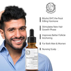 Hair Growth Serum- Maximum Strength DHT Blocker. Repairs & Stimulates New Follicle Hair Growth. Grow Stronger, Thicker, Fuller, Longer, Healthier Looking Hair. For Men & Women with No Side Effects.