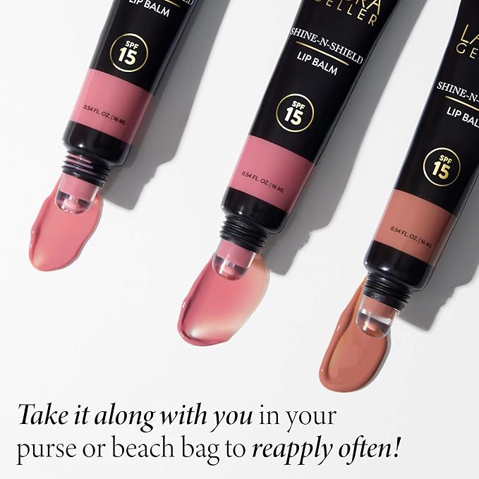 LAURA GELLER NEW YORK x Bliss Shine-n-Shield Lip Balm SPF 15, Bliss on the Beach - Nourishes, Hydrates & Protects Lips