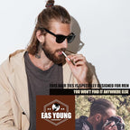 EasYoung Braided Mens Hair Ties For Men, For Buns Curly Thick Dense Hair Elastic Hair Ties For Guys, No damage No Crease Breakage, 9 Count (Pack of 1)