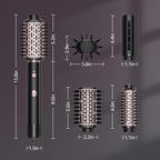 SKIMI 110,000 RPM Brushless Motor Hair Dryer Brush - 5 Muti-Styler for Fast Drying, Curling, Volumizing & Straightening | High-Speed Hot Air Brush for All Hair Types (Black & Pink)