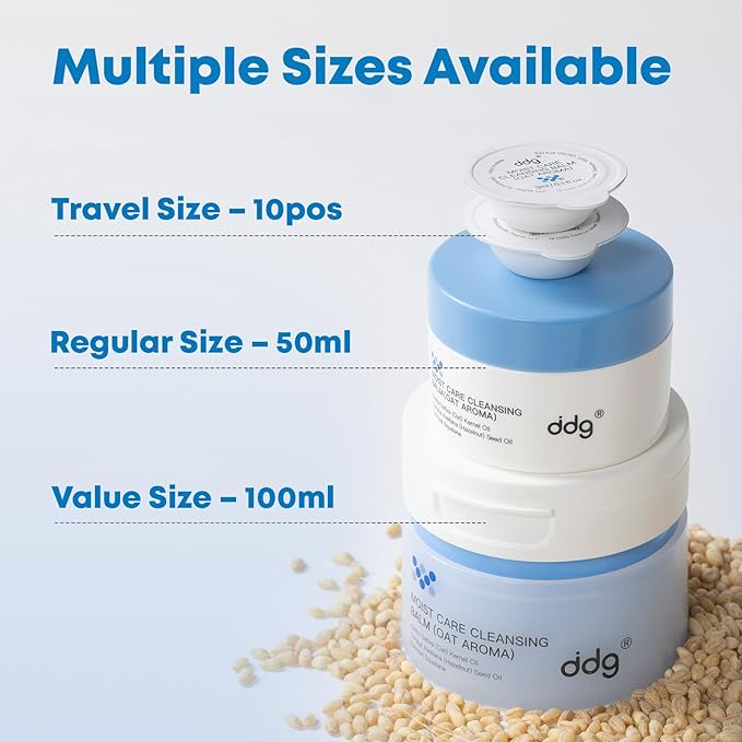 ddg Cleansing Balm–Makeup Remover Balm for Sensitive Skin,Eye Makeup Remover,Facial Cleanser for Waterproof Removal,Vegan Plant Oils,Nourishing & Hydrating,1.69 fl oz/50ml