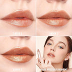 Oulac Nude Brown Lipstick for Women - Tinted Lip Balm Moisturizing, Creamy Texture, Lightweight Lip Makeup Vegan & Gluten Free, PG06 Precious Moment