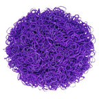 3200 Pcs Elastic Rubber Bands Small Hair Ties Hair Rubber Mini Hair Bands Hair Elastics Tiny Soft Holder Ponytails for Girls (Dark Purple)