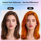 Temporary Hair Color Spray For Kids Women Men, Temporary Hair Clolor Wax Dye Pomades, Washable Hair Dye Spray For Cosplay Party DIY, Christmas Party, Halloween Crazy Hair Day (Orange-Red, 4.06 oz)