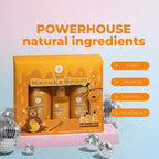 Luseta Manuka Honey Trio Hair Care Set Moisturizing Shampoo and Conditioner Set and Hair Serum Intense Hydration for Dry Hair For Ultimate Shine & Softness