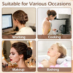 French Flat Hair Clips for Women 6pcs Hair Claw Clips for Thick or Thin Hair Matte Claw Clips for Girls Barrettes Non-Slip Strong Hold Hair Accessories for Women (Coffee)