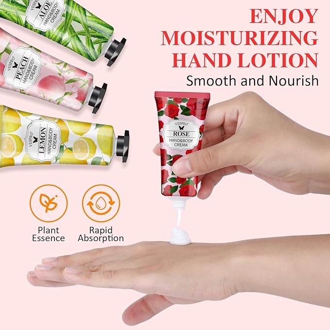 210 Pack Moisturizing Hand Cream Gifts Set, Stocking Stuffers for Wome, Hand Lotion Travel Size for Dry Cracked Hands, Bulk Hand Lotion for Christmas Gifts, Mom Gifts, Bridesmaid Gifts, Small Gifts