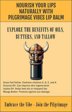 Tallow Lip Balm (3 Pack) (Tinted Pink) Handmade Grass Fed Beef Tallow Lip Balm with Nourishing Oils (Pink)