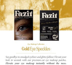 Fazit Makeup Patches - Golden Eye Speckles - Glow Up Make-Up Patches - Cute Glitter Makeup Accessories for Women - Cosmetic Glitter for Face