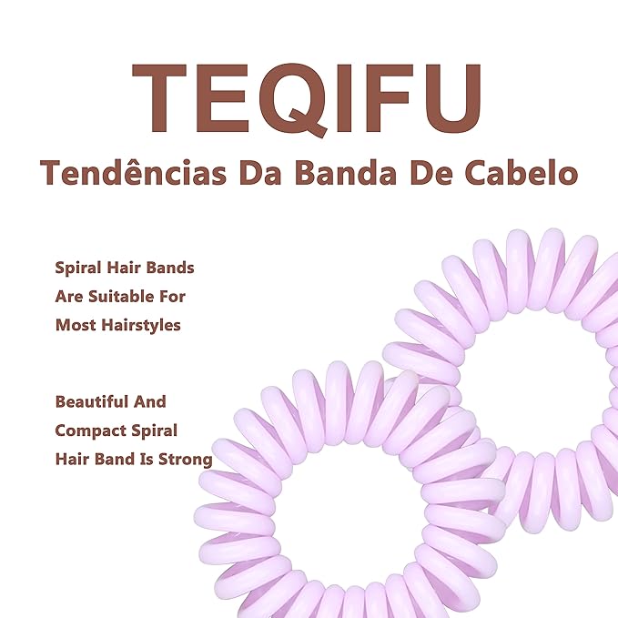 20 Pack Hair Elastics, No Crease Spiral Hair Ties Hair Bands Multi Color Waterproof Phone Cord Hair Scrunchies Hair Coils Accessories for Women Girls…