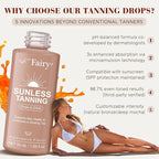 Tanning Drops to Drink - Sunless Tanning Drops To Drink - Bronze Tanning for Face and Body, Promotes Healthy Skin, Suitable for All Skin Types (2pcs)