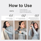 Dual Voltage Travel Hair Dryer Brush Mini Hot Air Hair Styling Tool, 110-240V European Oval Shape Jet Brush, 2 Inch Lightweight Design & Universal Plug, Easy Pack Worldwide