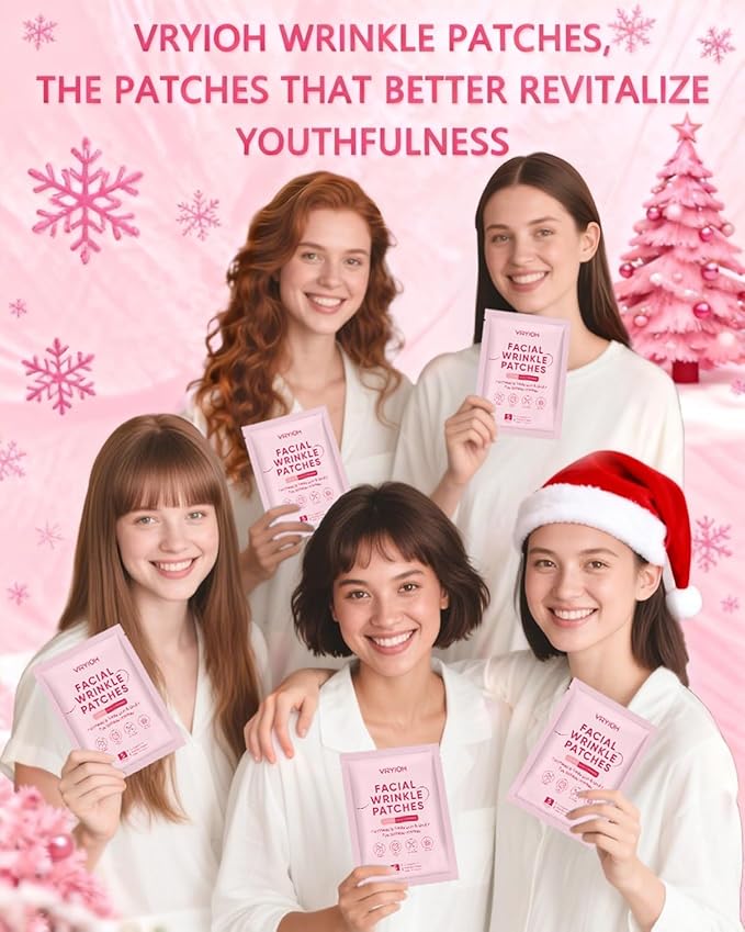 3 IN 1 Forehead, Smile Line & Under Eye Wrinkle Patches, Overnight Facial Wrinkle Treatment with Hyaluronic Acid, Collagen to Lift Lines for Women, 60 Patches