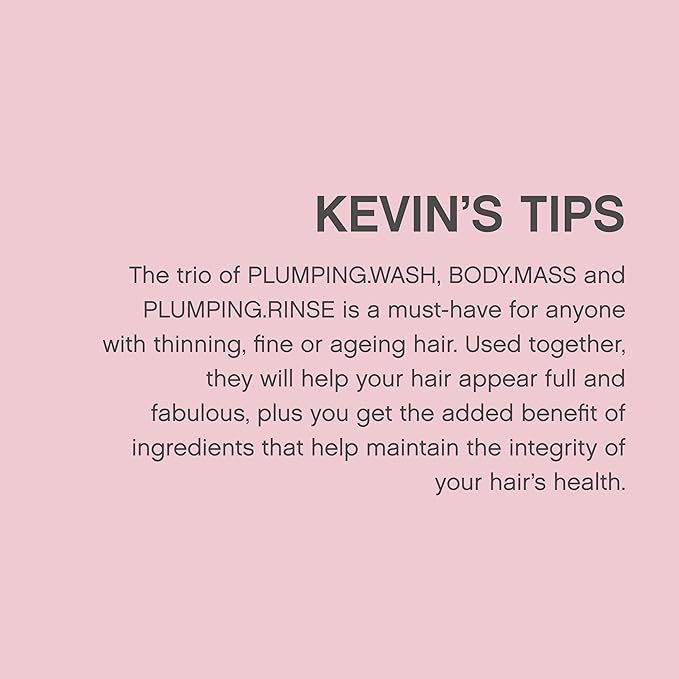 KEVIN.MURPHY PLUMPING.RINSE - Thickening Hair Conditioner - For Fine, Thin & Aging Hair - Hydrating Conditioner - For Shine, Volume & Texture - With Bamboo Extract & Shea Butter - 1 L / 33.8 fl oz