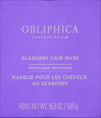 Obliphica Medium to Coarse Seaberry Mask, 1.05 Pound - Nourishing and Restorative Hair Treatment for Medium to Coarse Hair Types, Ensuring Lustrous Shine, Manageability, and Revitalization