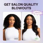 Wavytalk Thermal Brush, 1.5 Inch Ionic Thermal Round Brush Makes Hair Smoother Get Natural Curls (White)