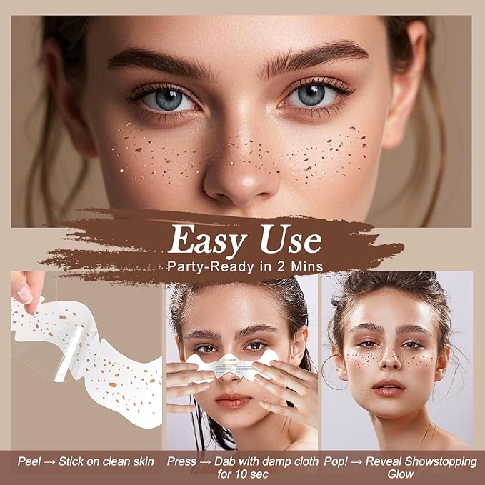 Glitter Freckles Face Tattoo, 30PCS Body Glitter Temporary Tattoos Sparkle Patches for Women, Waterproof Fake Freckles,Festival Rave Outfits Festival Decorations (Gold & Silver)