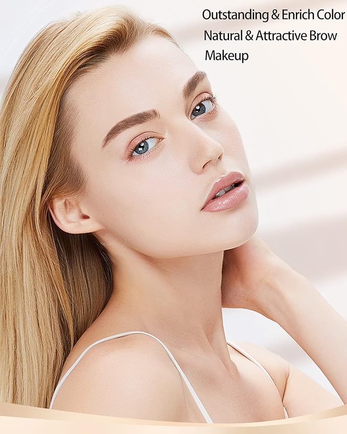 Waterproof Tinted Brow Gel - Long Lasting, Smudge-Proof Liquid Eyebrow Makeup - Volumizing Enhance Eyebrow Mascara for Women - With Brow Razor Brush - 02 Auburn