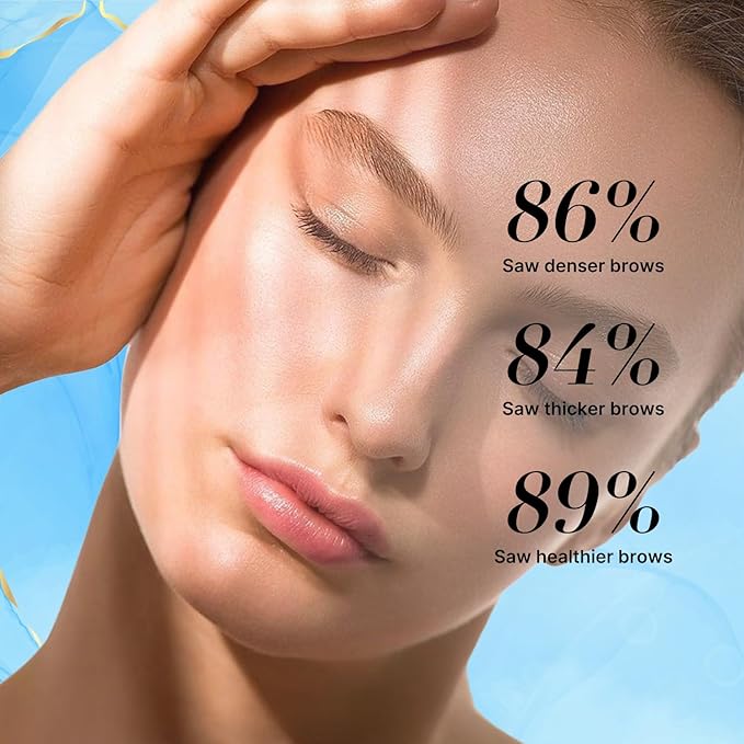 VieBeauti Eyebrow Growth Serum 5mL: Eyebrow Serum to Grow Brows with Advanced Formula to Boost Longer Fuller and Thicker Looking Eyebrows