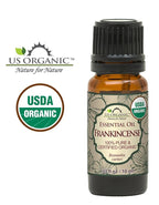 US Organic 100% Pure Frankincense (Boswellia Carteri) Essential Oil - Sourced from The Horn of Africa, USDA Certified Organic, Use Topically or in Diffuser, Perfect for Yoga or Meditation (10 ml)