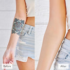 Best Bronze Bombshell Body Makeup - Tattoo Cover Up Makeup & Body Foundation Waterproof - Tattoo Concealer Waterproof for Scars, Varicose Veins Cover Up & Leg Foundation (NC16 Light Beige Peach)