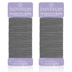 Small Hair Ties, Snag Free No Metal Elastic Ponytail Holders for Girls, Women, Men - Thin Hair Accessories for Fine to Medium Curly Hair (2mm, 80 Pcs, Gray)