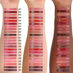 evpct Berry Burgundy Red Shiny Longwear No-Budge Liquid Lip Color Lipstick Makeup, Highly Pigmented Instant Shine, Waterproof Long Lasting Lipstick Women, Lip Stain Gloss with Lip Liner Brush, 06#